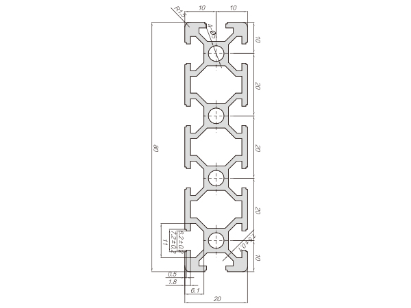 20系列鋁合金型材-001-06-20-80參數