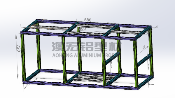 工廠設備支架改用鋁型材設備機架的優點?